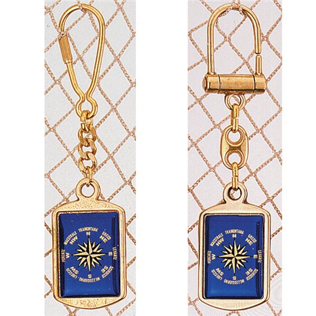 Keyrings with compass symbols
