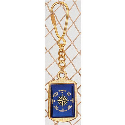 Keyrings with compass symbols