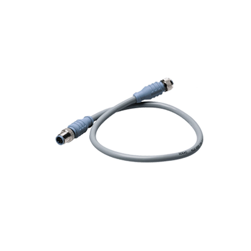 Mid Double-Ended Cordset, 2m, Gray