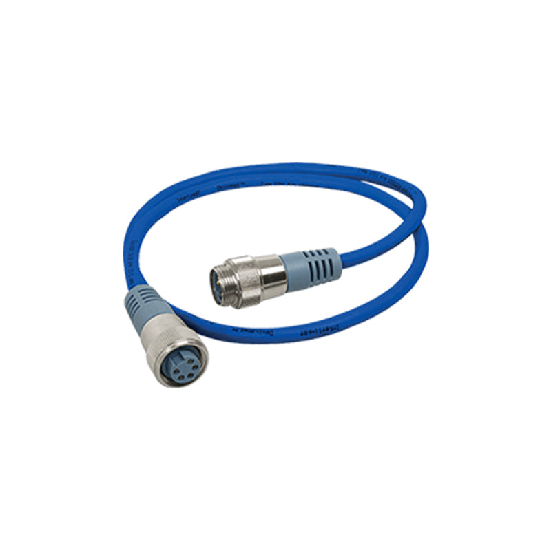 Mini Double-Ended Cordset, 1m, Blue