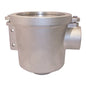 Nikel-plated brass water strainer vertical pattern