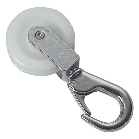 Nylon pulleys with brass support