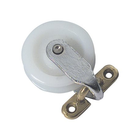 Nylon pulleys with brass support