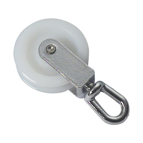 Nylon pulleys with brass support