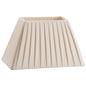 Pleated ivory lampshade