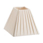 Pleated ivory lampshade