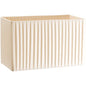 Pleated ivory lampshade