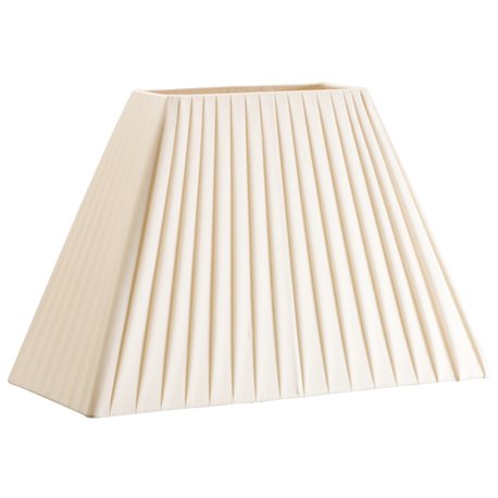 Pleated ivory lampshade