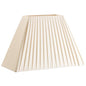 Pleated ivory lampshade