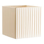Pleated ivory lampshade