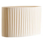 Pleated ivory lampshade