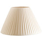 Pleated ivory lampshade