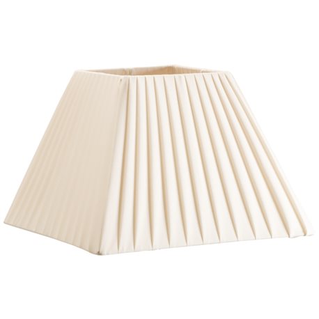 Pleated ivory lampshade