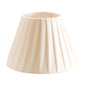 Pleated ivory lampshade