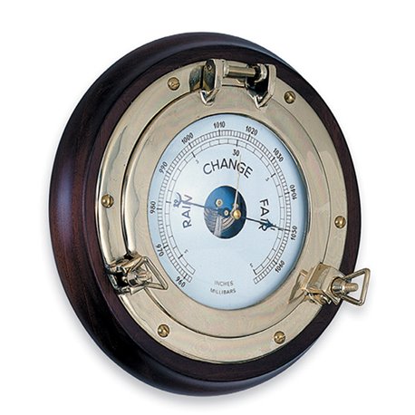 Porthole with barometer