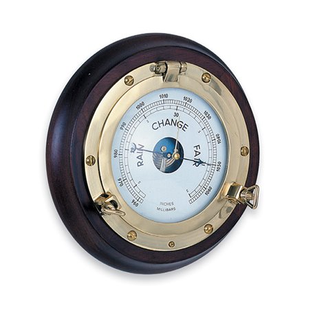 Porthole with barometer