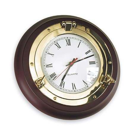 Porthole with clock