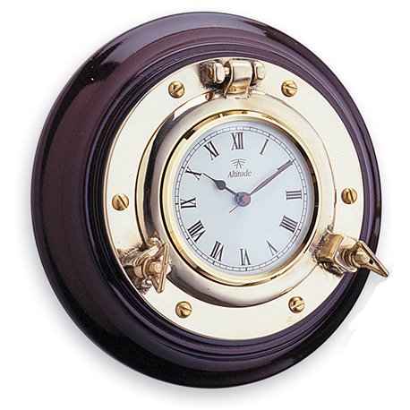 Porthole with clock
