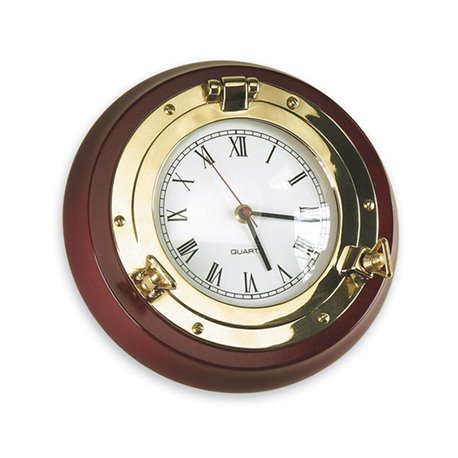 Porthole with clock