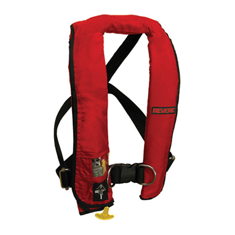 Lifevest, Type V, Manual, Red w/Harness