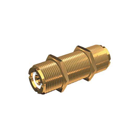 Gold Plated Bulkhead Connector, PL-258