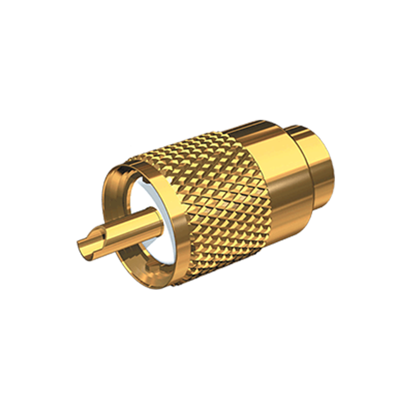 Gold Plated PL-259 Connector w/UG175