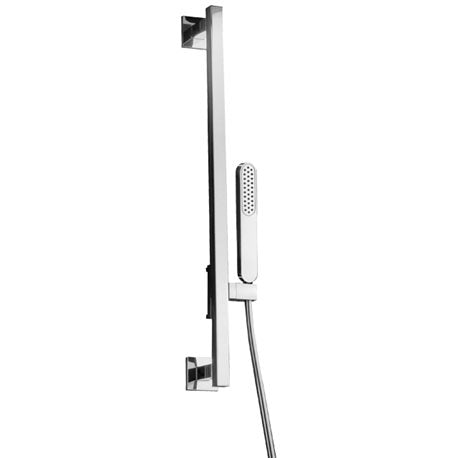 Sliding rail with hand shower