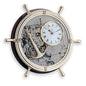Steering wheel with clock