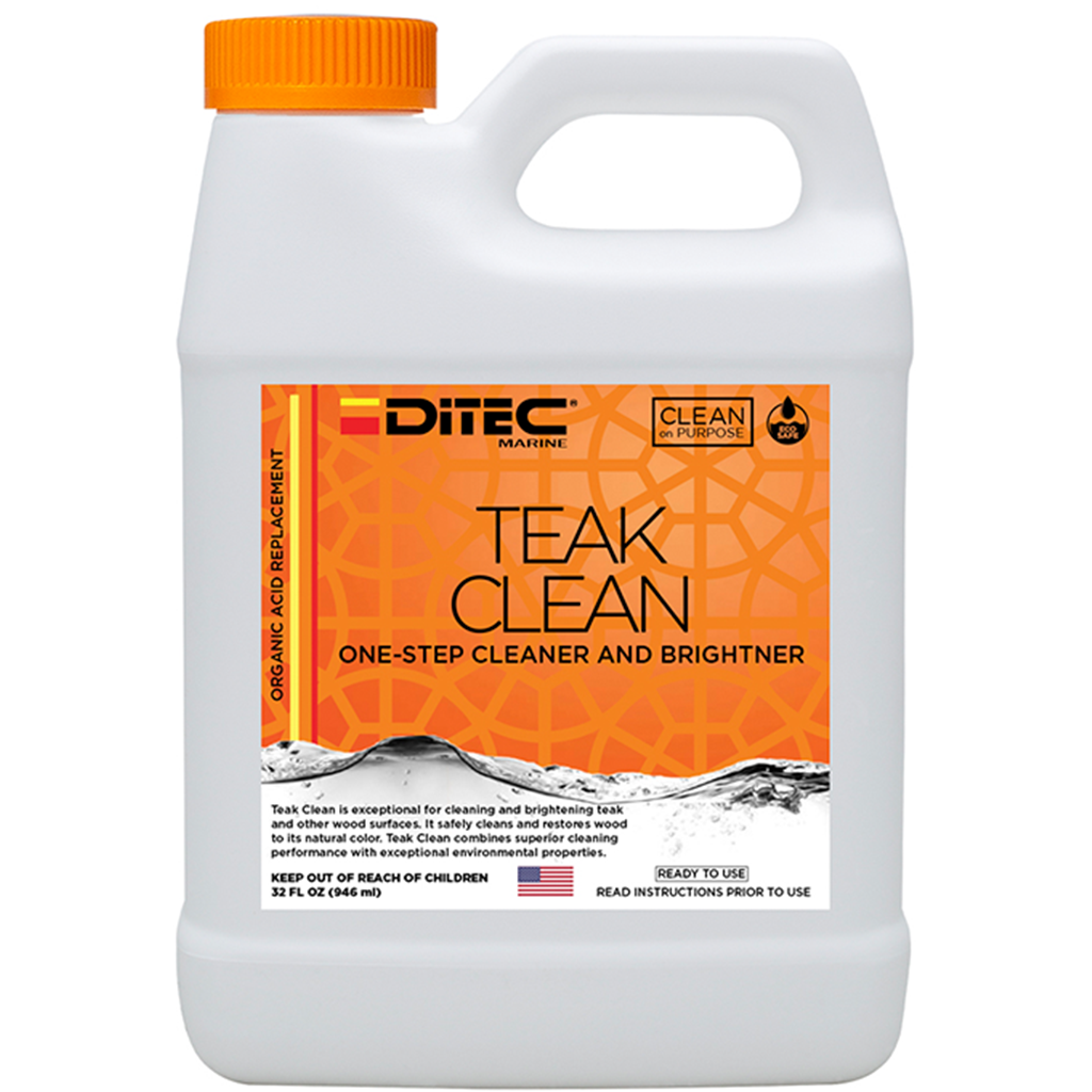 TEAK CLEAN - Environmentally Friendly Alternative To Phosphoric Acid or other Caustic Cleaners